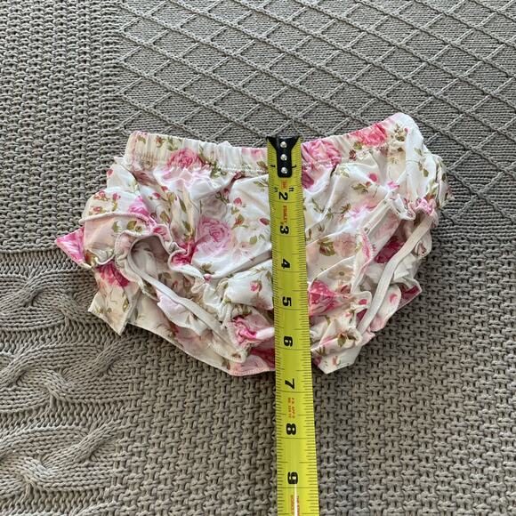 Posh Peanut Ruffled Floral Bummie ~ L - Picture 6 of 8